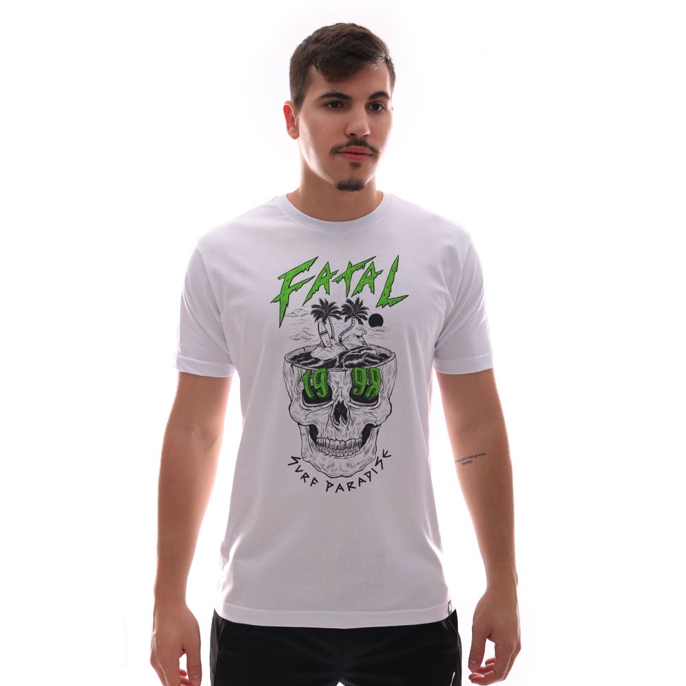 Camiseta Fatal Paradise Branco