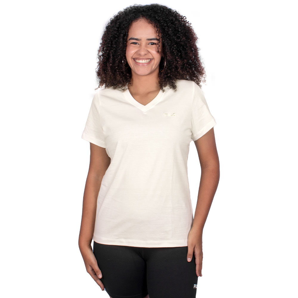 Camiseta Fila Basic Feminino Branco - Sportime
