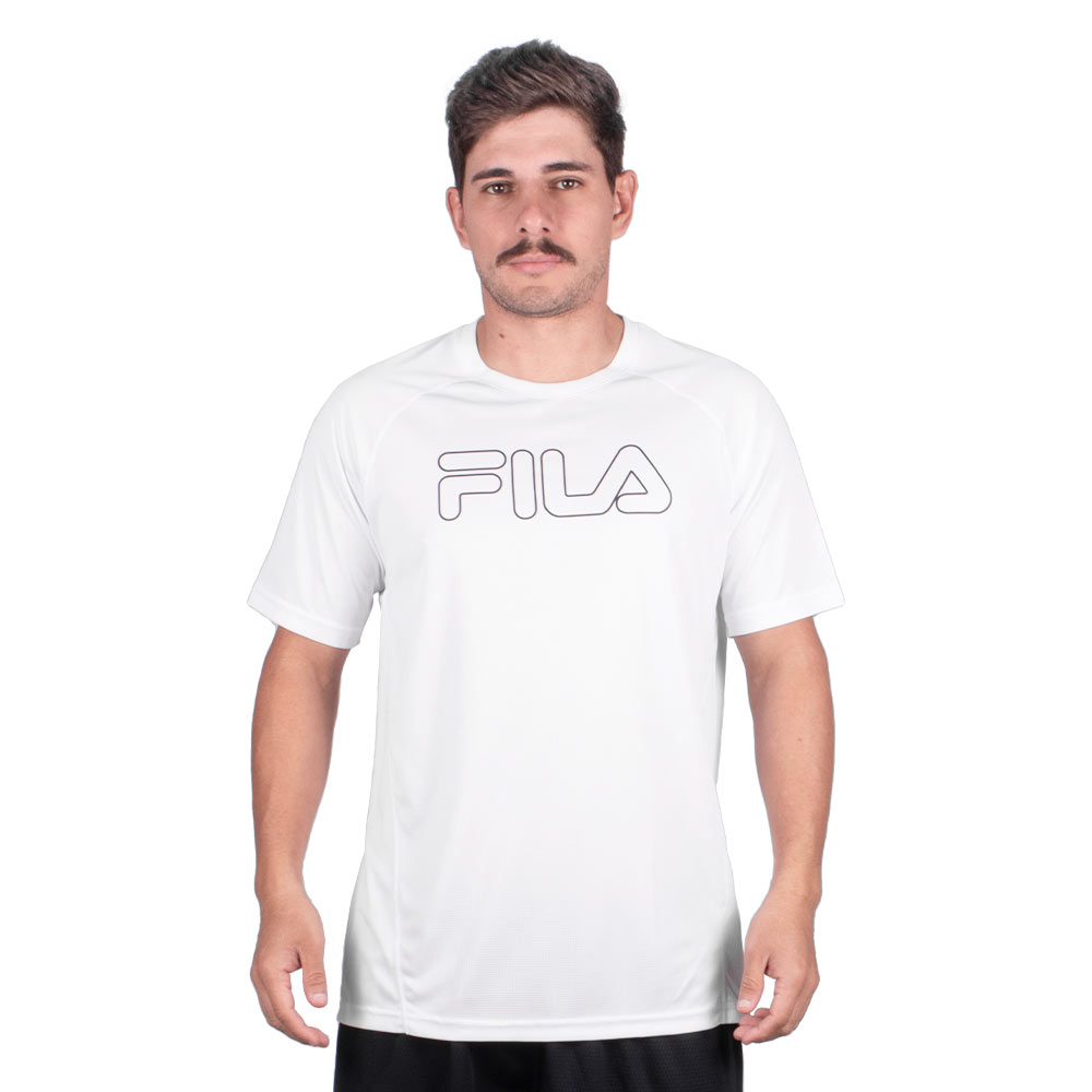 Camiseta Fila Grid Branca  - Sportime