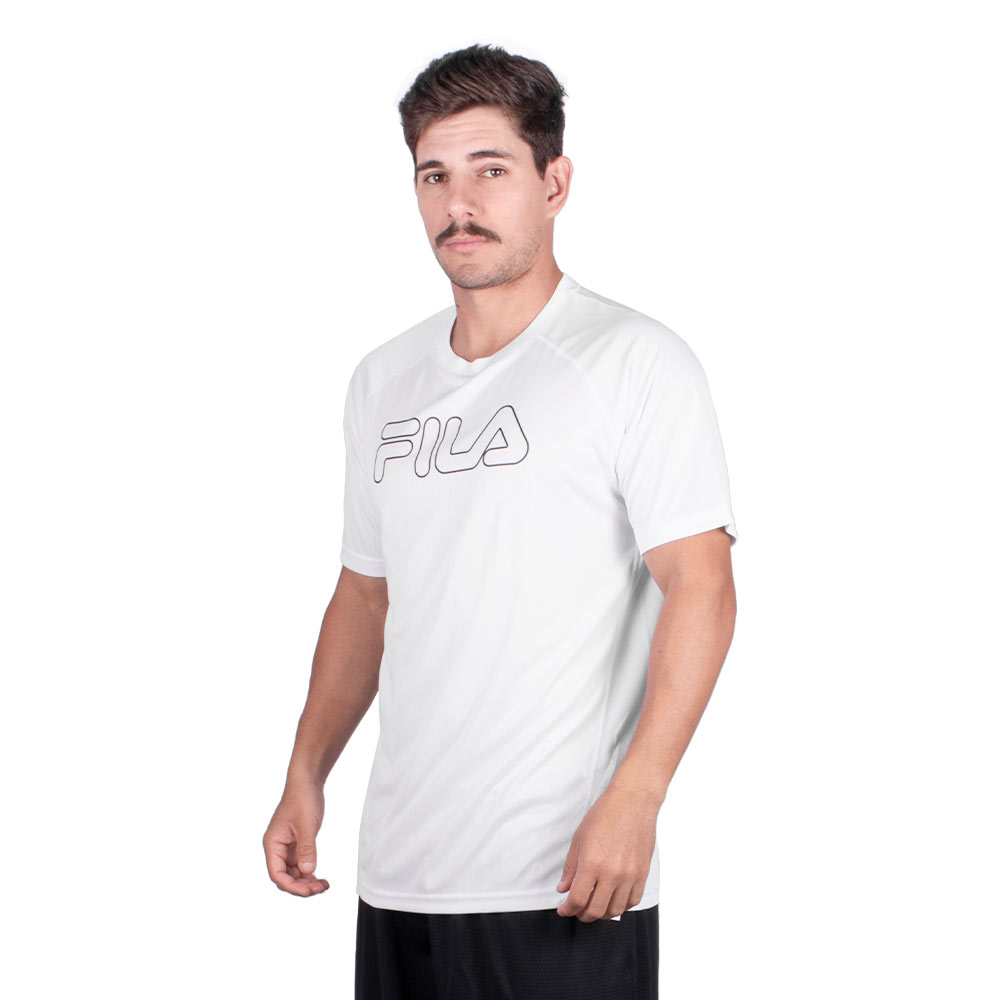 Camiseta Fila Grid Branca  - Sportime