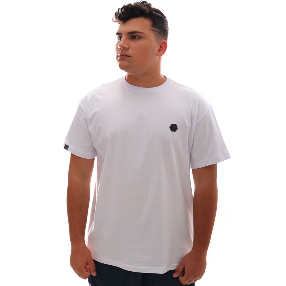 Camiseta HD Plus Size Basic Label Branco 