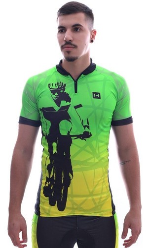 Camiseta Heatd Ciclismo Verde