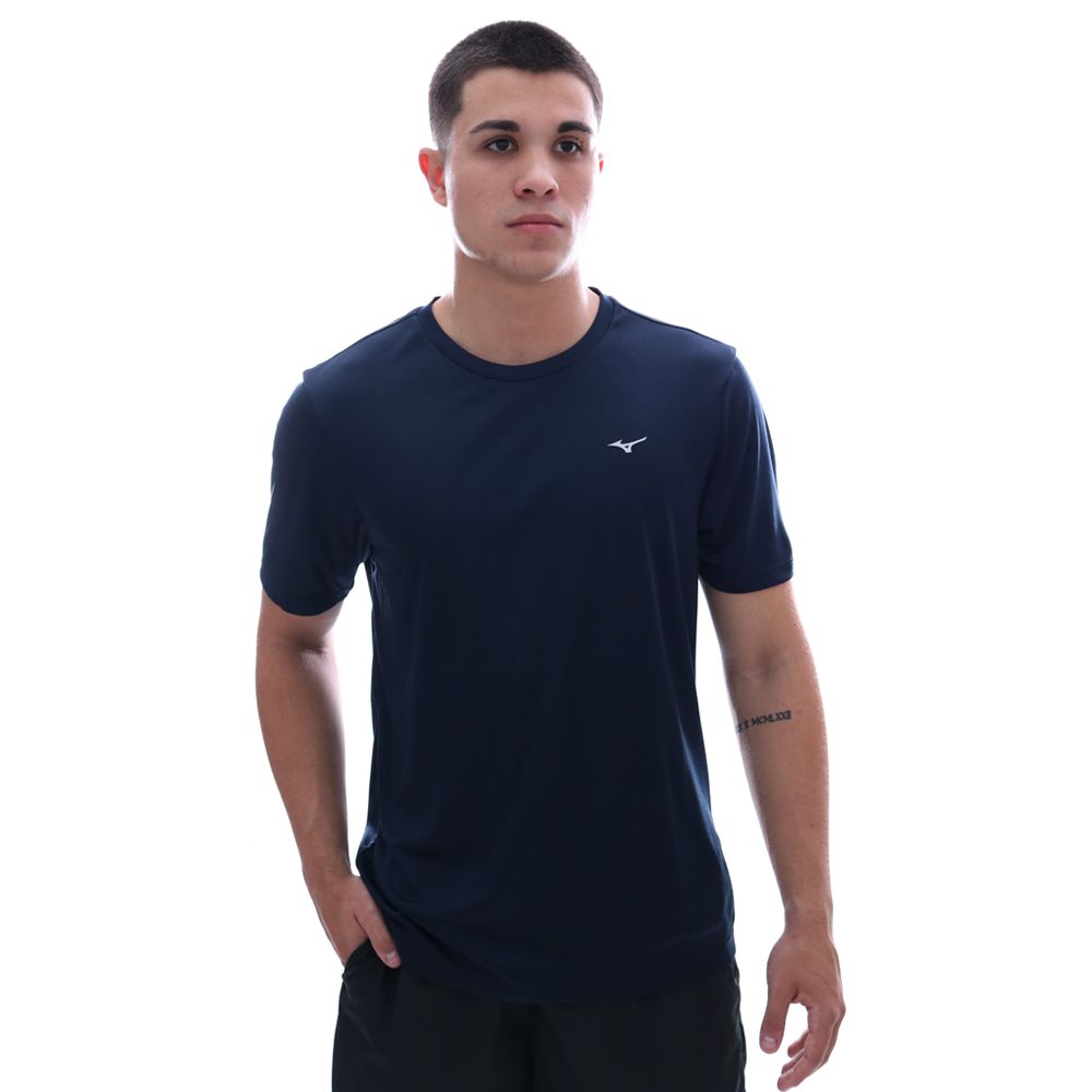 Camiseta Mizuno Spark 2 Masculino Azul  - Sportime