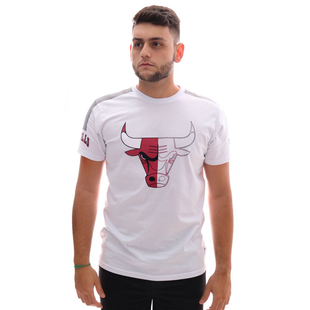 Camiseta NBA Logo Chicago Bulls Branco