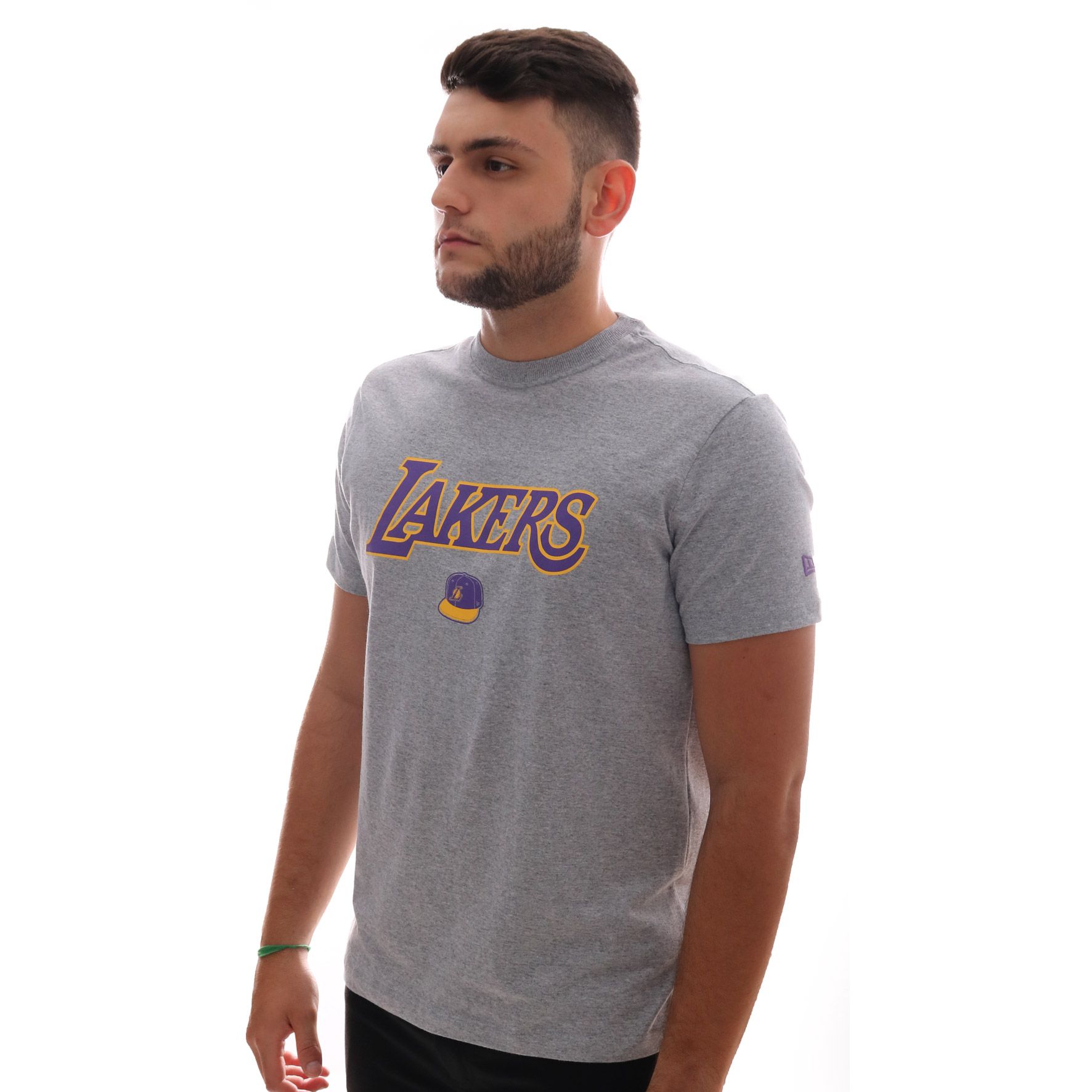 Camiseta New Era NBA Los Angeles Lakers Cinza - Sportime