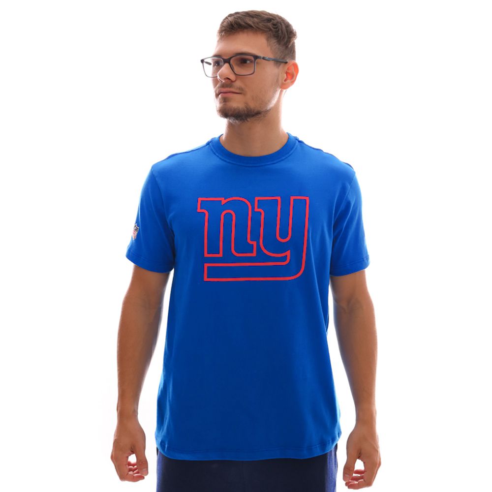 Camiseta New Era NFL New York Giants Outline Azul Royal