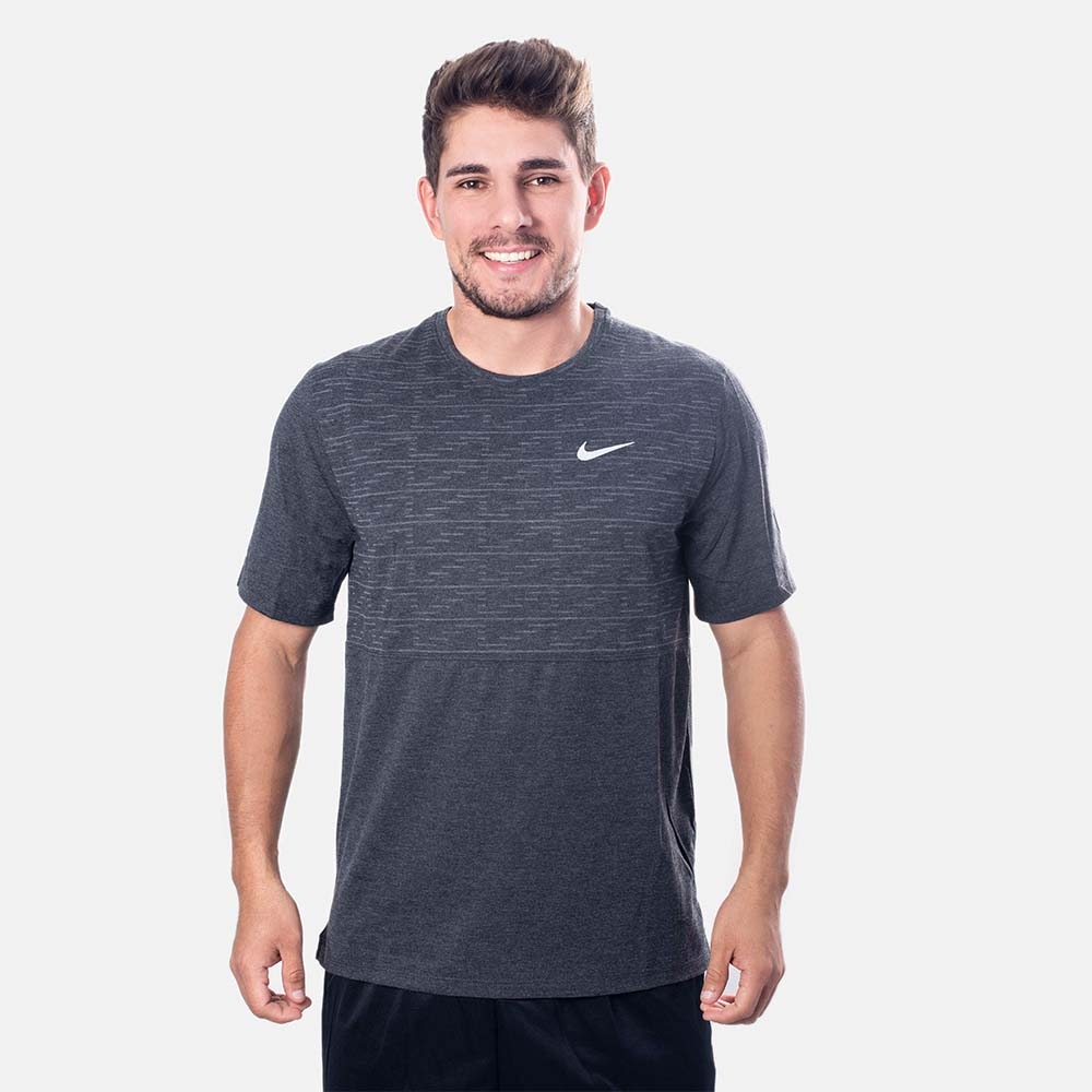 Camiseta Nike Run Division Dri-fit Cinza - Sportime