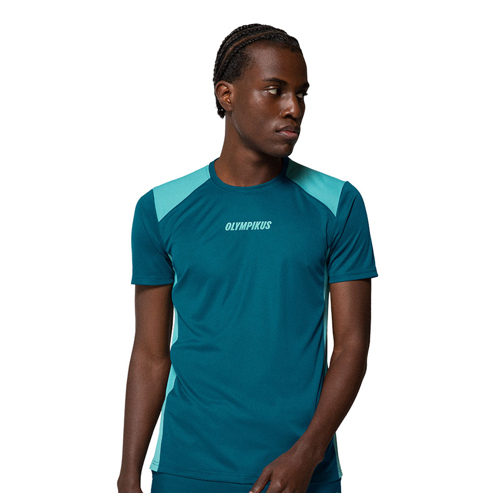Camiseta Olympikus Run Masculina Azul  - Sportime