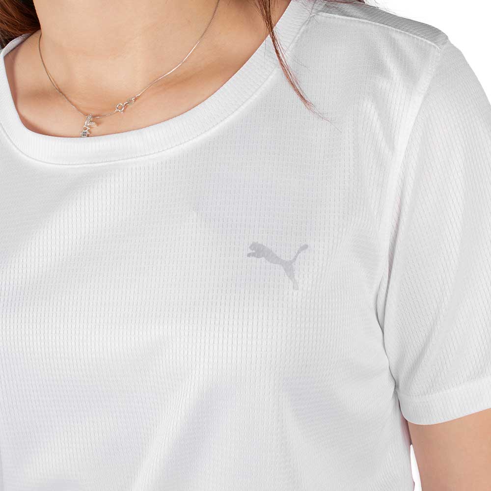 Camiseta Puma Performance Tee Feminino Branco  - Sportime