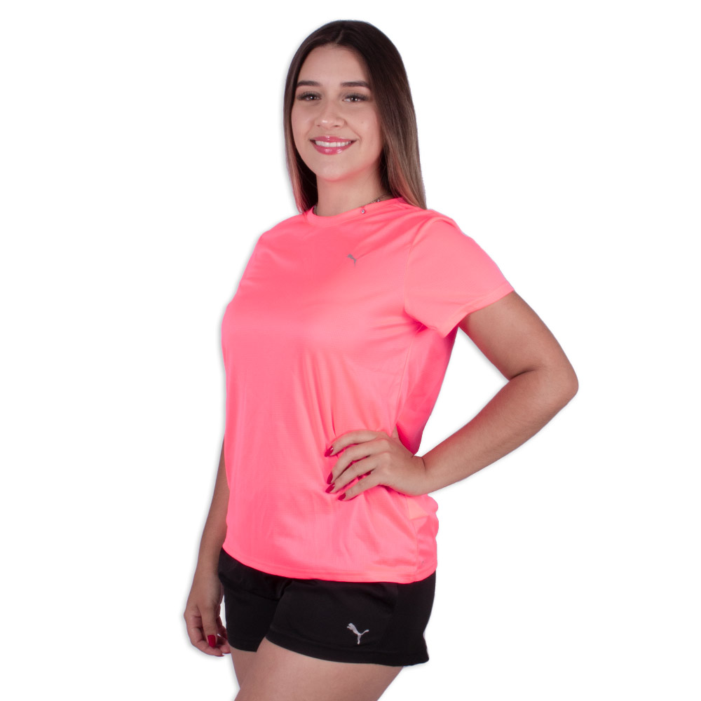 Camiseta Puma Run Favorite Feminina Rosa - Sportime