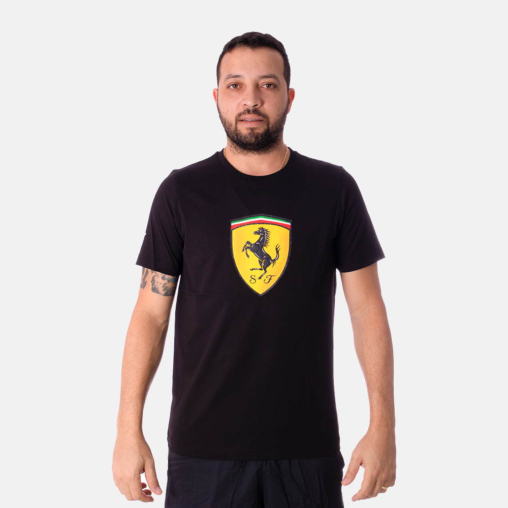 Camiseta Puma Scuderia Ferrari Preta  - Sportime