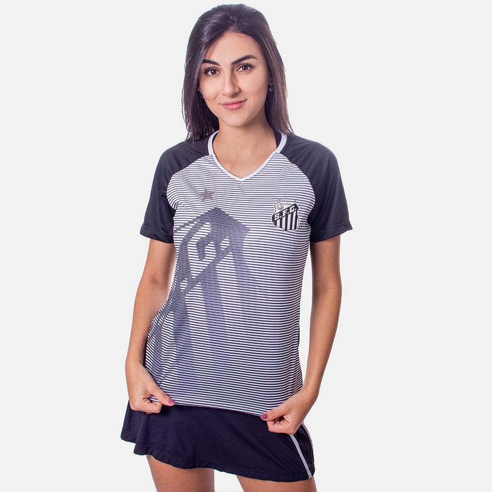 Camiseta Santos Shield Feminina  - Sportime