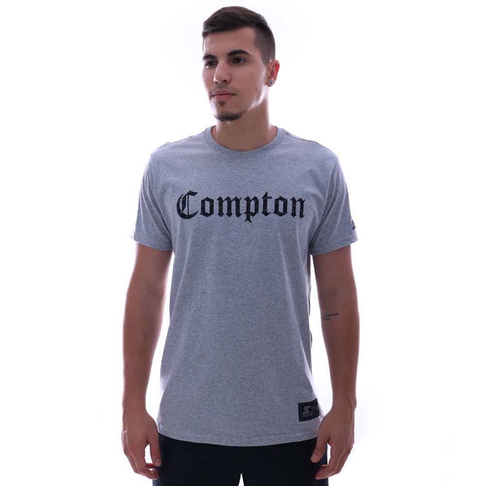 Camiseta Starter Compton Cinza Mescla