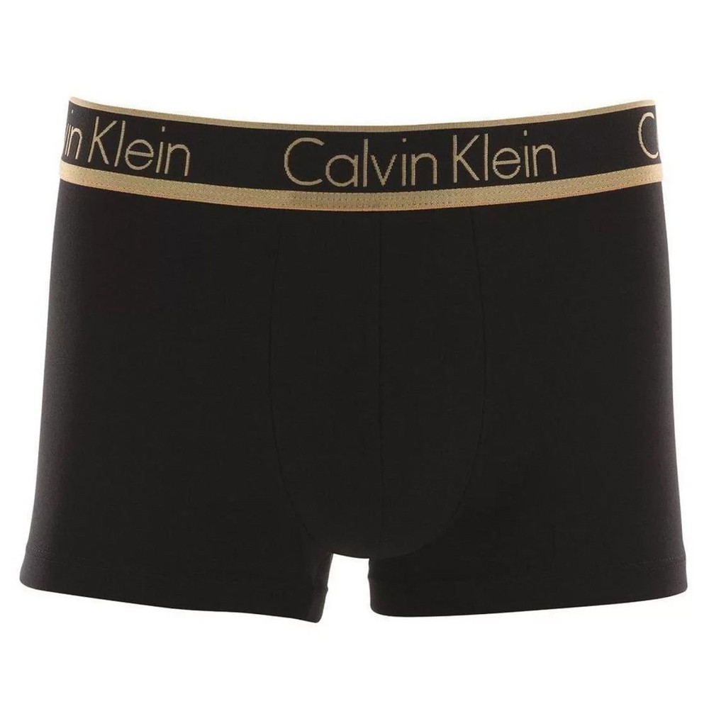 Cueca Boxer Calvin Klein Modal Preto/dourado  - Sportime