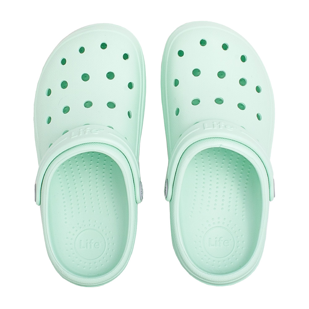 Sandália Life Shoes Cloggis Infantil Verde  - Sportime