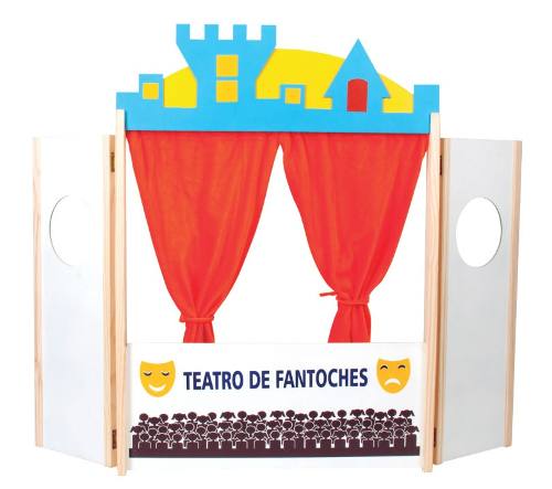 Brinquedos Educativos - Teatro de Fantoches 86x62x5cm