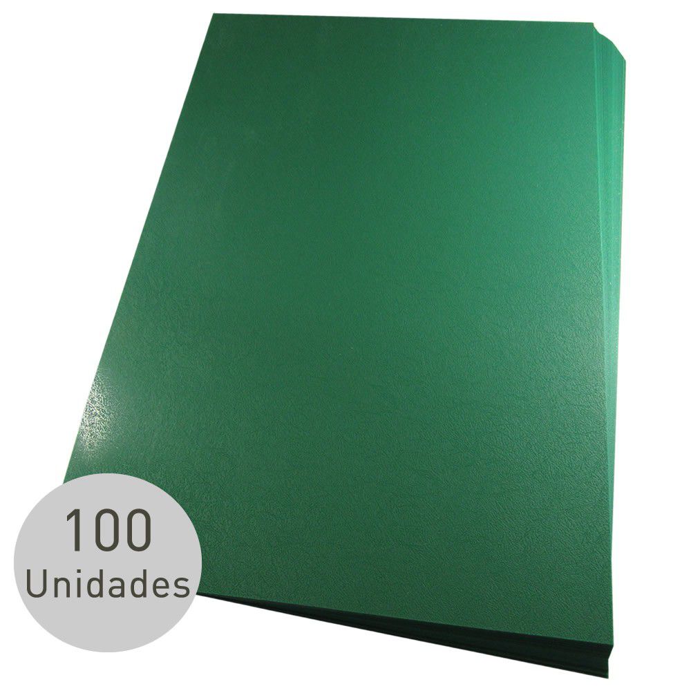 Capas para Encadernação Verde Tamanho A3 0,28 de PVC