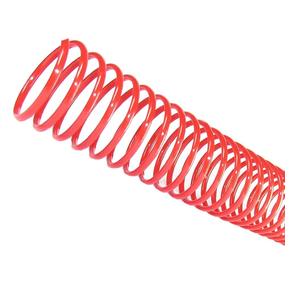 Espiral para Encadernação Vermelho 14mm 85 Folhas 100 und