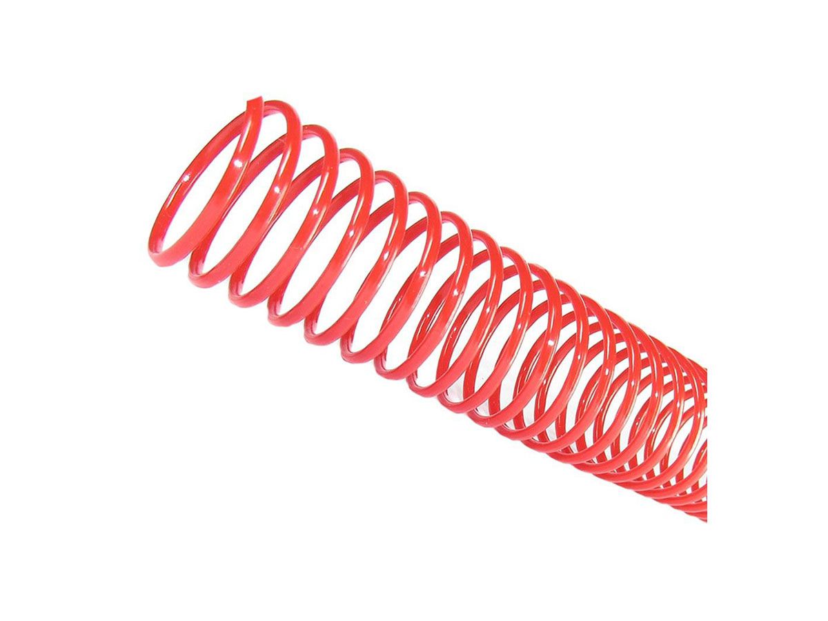 Espiral para Encadernação Vermelho 9mm 50 Folhas 100 und