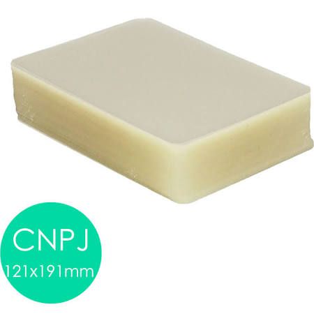 Polaseal plástico para plastificação CNPJ 121X191 0,05 mm 100un