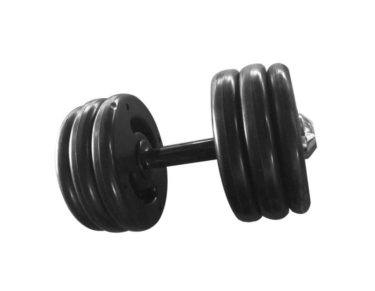 Dumbell Injetado Pegada Emborrachada Academia Fitness 20kg  - Panela de Ferro Fundido