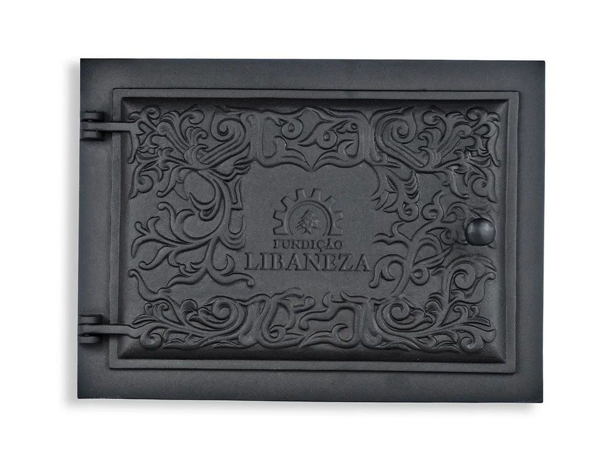 Porta Forno Ferro Fundido 28,5x33,5cm - Modelo Libaneza P 