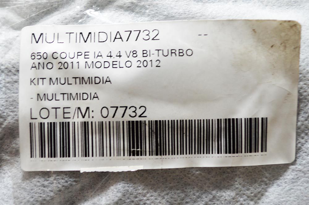 KIT MULTIMIDIA/ RADIO BMW 650 4.4 2012