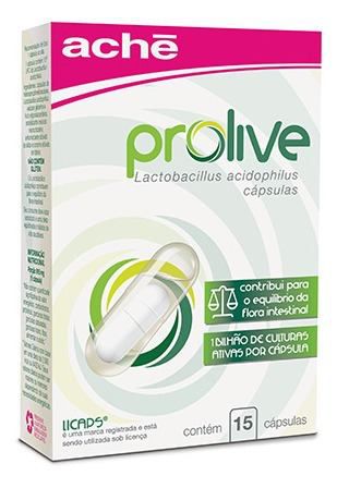 Prolive Alimento Probiótico 55mg - 15 Cápsulas