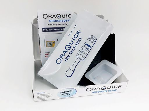 Auto-teste de HIV  OraQuick  kit com 1 unidade