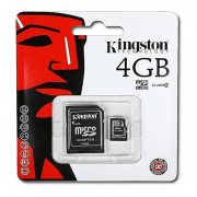 Cartão de Memoria Micro SD 4GB Kingston com Adaptador