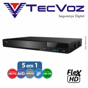 DVR Tecvoz 04 Canais Flex HD Alta Resolução TW-E304