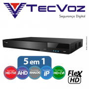 DVR Tecvoz 16 Canais Flex HD Alta Resolução TW-E316.