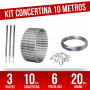 Kit completo Concertina Helicoidal 45cm - para 10 Metros