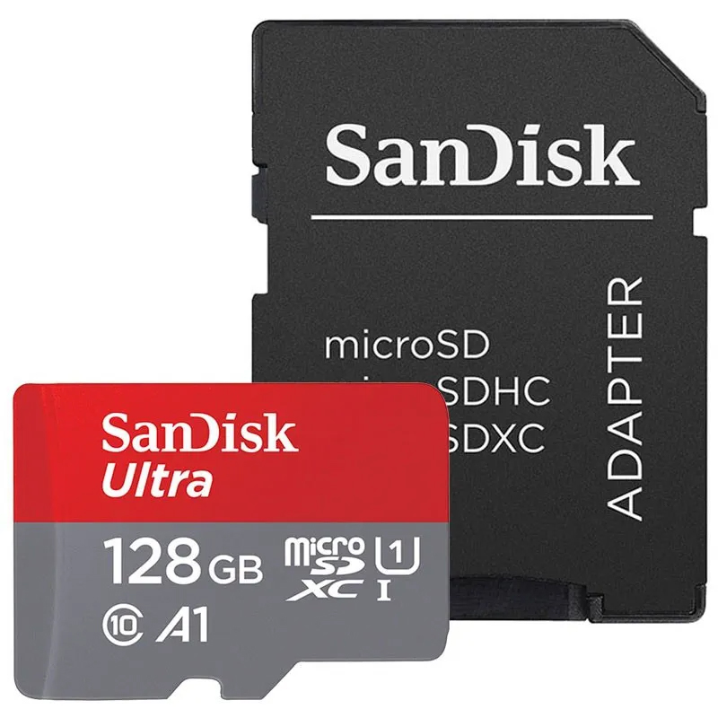 Cartão de Memória MicroSDXC 128GB SANDISK ULTRA.