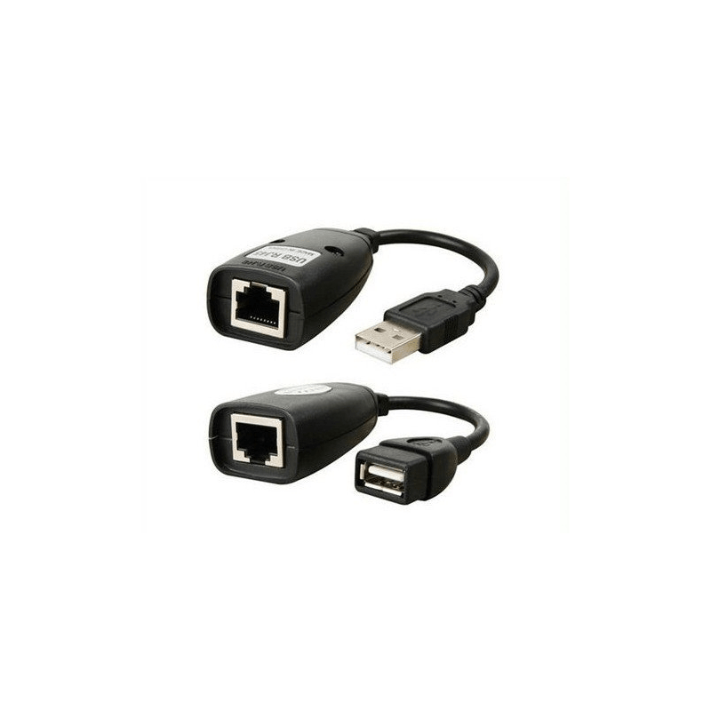 Extensor USB até 45 Metros via Cabo de Rede Cat5e/6