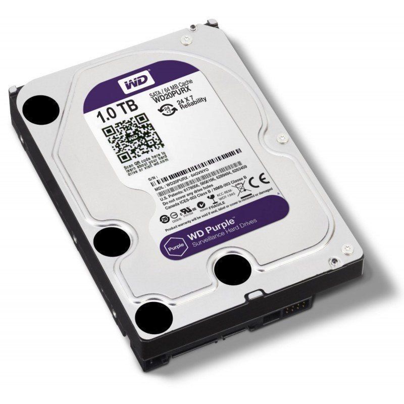 HD Sata WESTERN DIGITAL (WD) Purple 1TB - Sugerido pela Intelbras