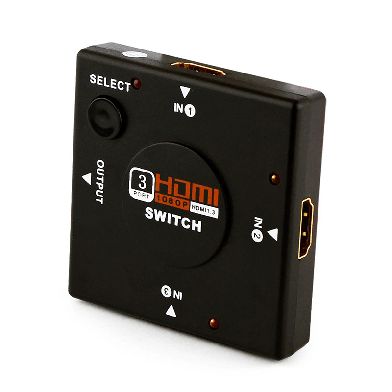 Switch HDMI Full HD 3D Digital (3 Entradas x 1 Saída).