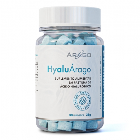 HyaluÁrago Pastilha de Ácido Hialurônico 30 pastilhas 36g