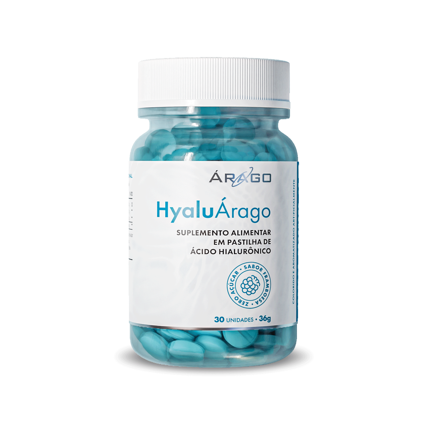 HyaluÁrago Pastilha de Ácido Hialurônico 30 pastilhas 36g