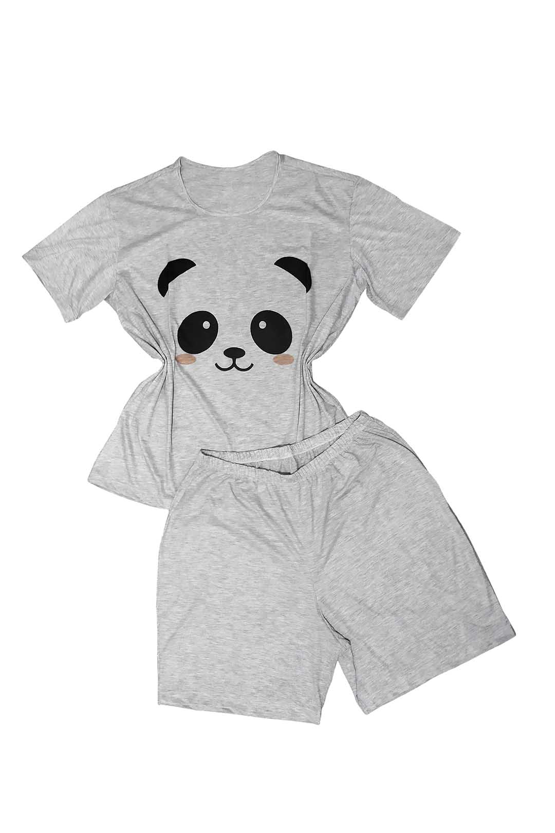 Conjunto Pijama Verão Short e Blusa de Panda