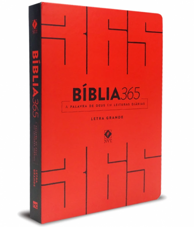 BÍBLIA 365 - LETRA GRANDE - VERMELHA