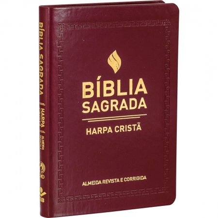 Bíblia com Harpa Cristã Slim Marrom