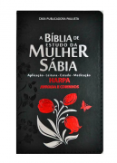 Biblia de Estudo da Mulher Sábia Tulipa - Preta