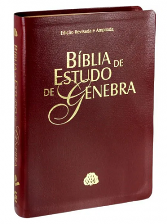 Bíblia de Estudo de Genebra Edição Revisada e Ampliada Luxo - Vinho