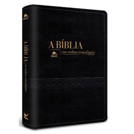 Bíblia NVI em Ordem Cronológica - Capa Luxo Preta
