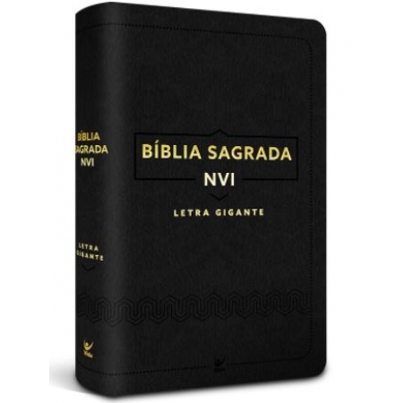 Bíblia NVI Letra Gigante Luxo - Preta