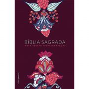 Bíblia NVT Letra Grande - Indian Flowers Vinho