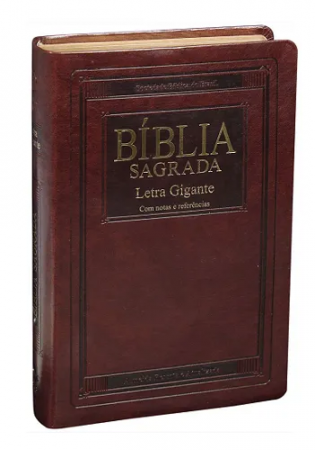Bíblia RA Letra Gigante com Índice - Marrom Nobre