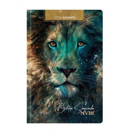 Bíblia Sagrada Leão Estrelas - NVI - Letra Gigante