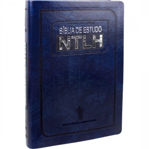 Bíblia de Estudo Média NTLH - Azul Nobre
